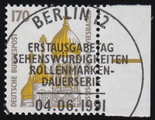 1535 SWK 170 Pf Seitenrand re. ESST Berlin