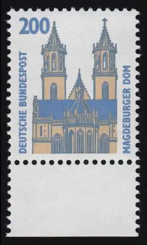 1665 SWK 200 Pf Unterrand ** postfrisch