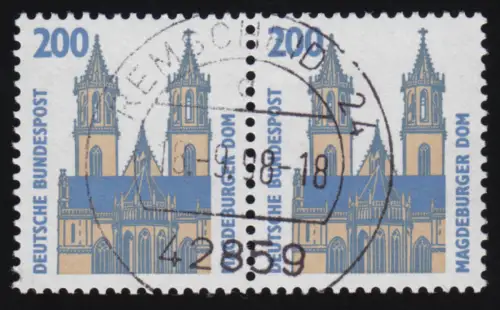 1665 SWK 200 Pf waag. Paar Tages-O