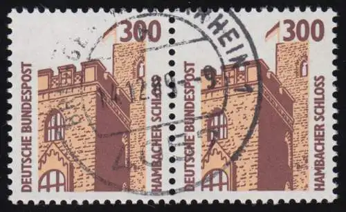 1348 SWK 300 Pf waag. Paar Tages-O