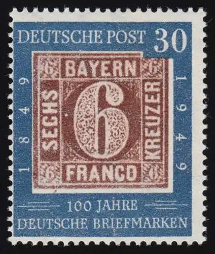 115III Briefmarken 30 Pf mit PLF III heller Fleck links neben der 6, ** geprüft