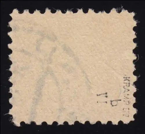 9b Freimarke 6 Pf. mit PLF VI dornförmiger Fleck auf Feld 11 O geprüft Kramp BPP