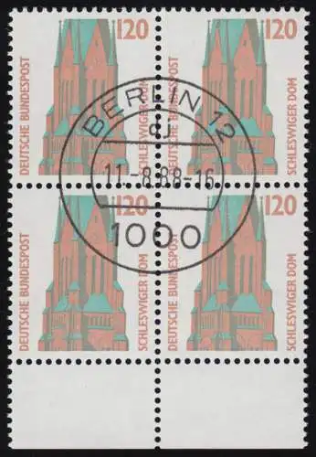 1375 SWK 120 Pf UR-Viererbl. Tages-O Berlin