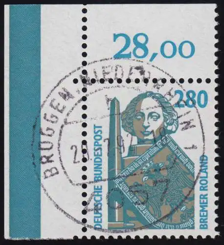 1381 SWK 280 Pf Ecke ol Tages-O