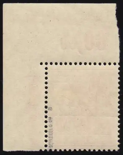 49I P OR ndgz Band 60 Pf. Plattendruck, Ecke o.r. nicht durchgezähnt, gpr. BPP