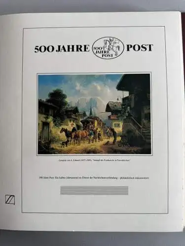500 Jahre Post - Sieger-Abo-Sammlung im Lindner-Ringbinder