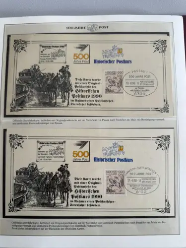 500 Jahre Post - Sieger-Abo-Sammlung im Lindner-Ringbinder