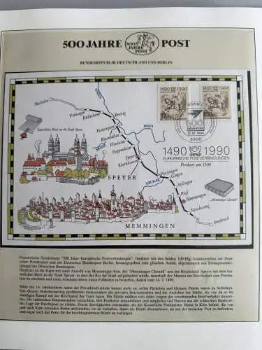 500 Jahre Post - Sieger-Abo-Sammlung im Lindner-Ringbinder