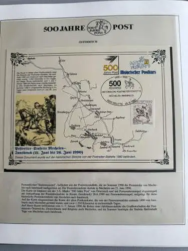 500 Jahre Post - Sieger-Abo-Sammlung im Lindner-Ringbinder