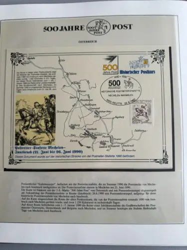 500 Jahre Post - Sieger-Abo-Sammlung im Lindner-Ringbinder