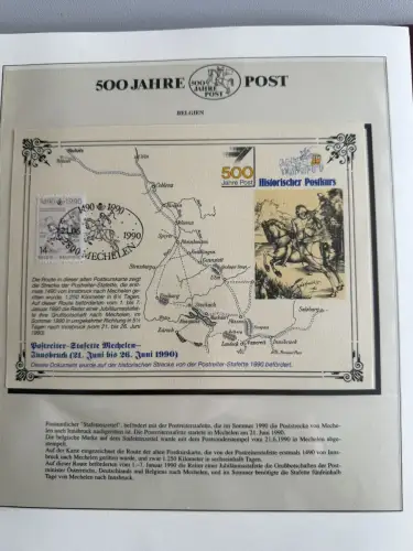 500 Jahre Post - Sieger-Abo-Sammlung im Lindner-Ringbinder