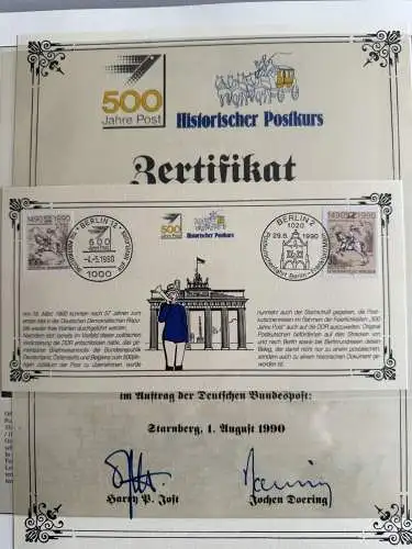 500 Jahre Post - Sieger-Abo-Sammlung im Lindner-Ringbinder