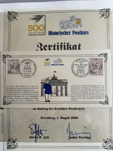 500 Jahre Post - Sieger-Abo-Sammlung im Lindner-Ringbinder