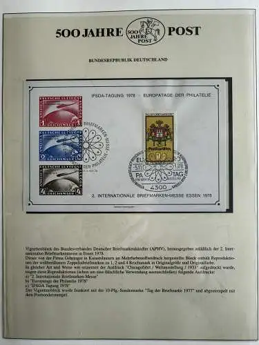 500 Jahre Post - Sieger-Abo-Sammlung im Lindner-Ringbinder