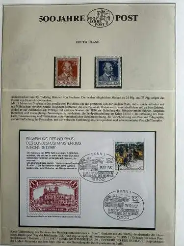 500 Jahre Post - Sieger-Abo-Sammlung im Lindner-Ringbinder