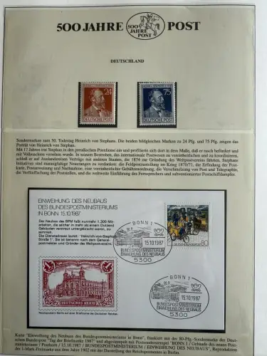 500 Jahre Post - Sieger-Abo-Sammlung im Lindner-Ringbinder