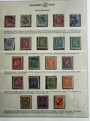 500 Jahre Post - Sieger-Abo-Sammlung im Lindner-Ringbinder