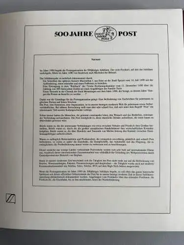 500 Jahre Post - Sieger-Abo-Sammlung im Lindner-Ringbinder