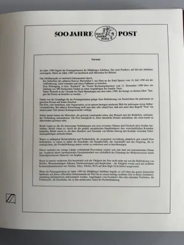 500 Jahre Post - Sieger-Abo-Sammlung im Lindner-Ringbinder