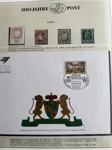 500 Jahre Post - Sieger-Abo-Sammlung im Lindner-Ringbinder