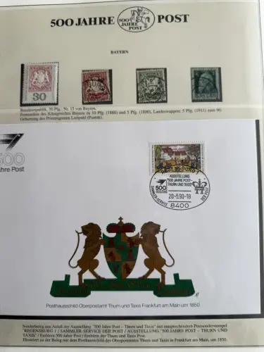 500 Jahre Post - Sieger-Abo-Sammlung im Lindner-Ringbinder