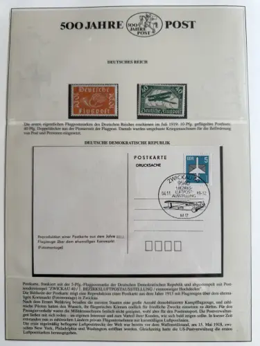 500 Jahre Post - Sieger-Abo-Sammlung im Lindner-Ringbinder