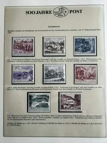 500 Jahre Post - Sieger-Abo-Sammlung im Lindner-Ringbinder