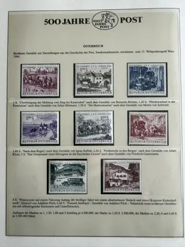 500 Jahre Post - Sieger-Abo-Sammlung im Lindner-Ringbinder