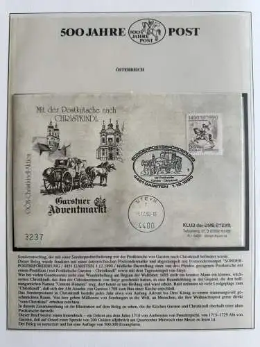 500 Jahre Post - Sieger-Abo-Sammlung im Lindner-Ringbinder