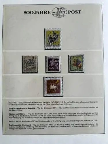 500 Jahre Post - Sieger-Abo-Sammlung im Lindner-Ringbinder