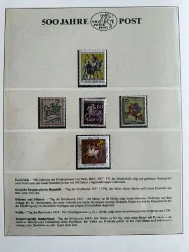 500 Jahre Post - Sieger-Abo-Sammlung im Lindner-Ringbinder