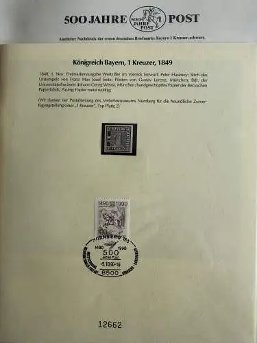 500 Jahre Post - Sieger-Abo-Sammlung im Lindner-Ringbinder
