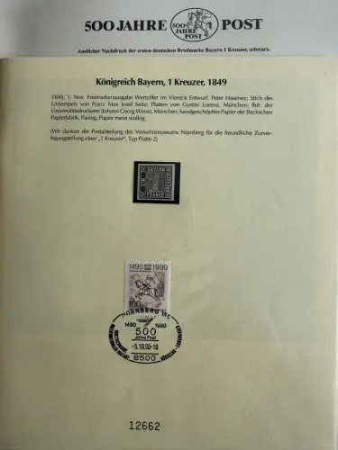 500 Jahre Post - Sieger-Abo-Sammlung im Lindner-Ringbinder