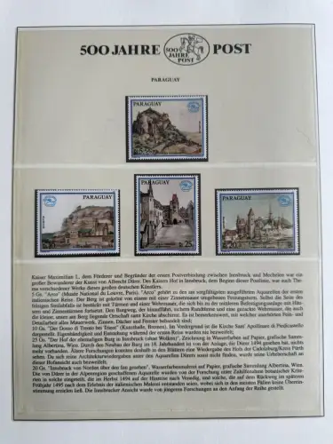500 Jahre Post - Sieger-Abo-Sammlung im Lindner-Ringbinder