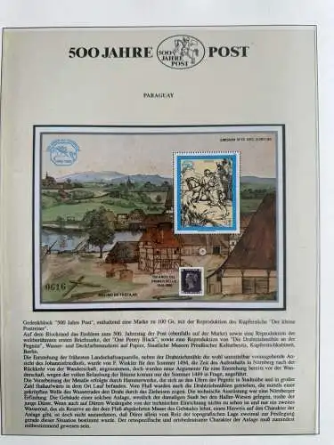 500 Jahre Post - Sieger-Abo-Sammlung im Lindner-Ringbinder