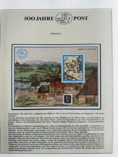 500 Jahre Post - Sieger-Abo-Sammlung im Lindner-Ringbinder