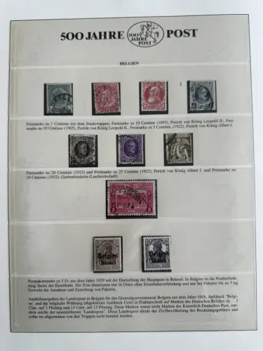 500 Jahre Post - Sieger-Abo-Sammlung im Lindner-Ringbinder