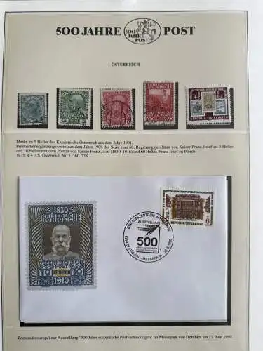 500 Jahre Post - Sieger-Abo-Sammlung im Lindner-Ringbinder