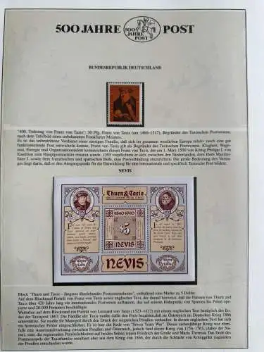 500 Jahre Post - Sieger-Abo-Sammlung im Lindner-Ringbinder