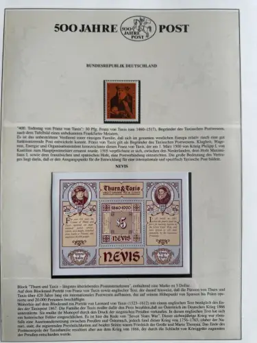 500 Jahre Post - Sieger-Abo-Sammlung im Lindner-Ringbinder