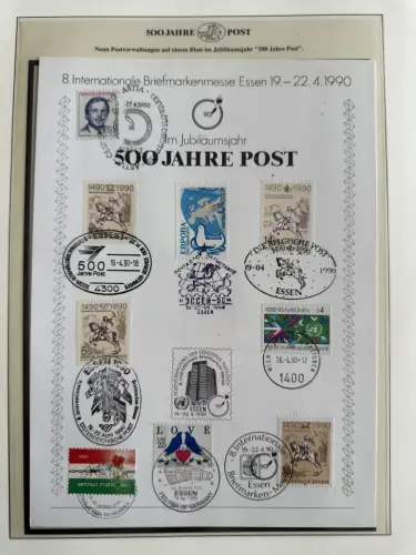 500 Jahre Post - Sieger-Abo-Sammlung im Lindner-Ringbinder
