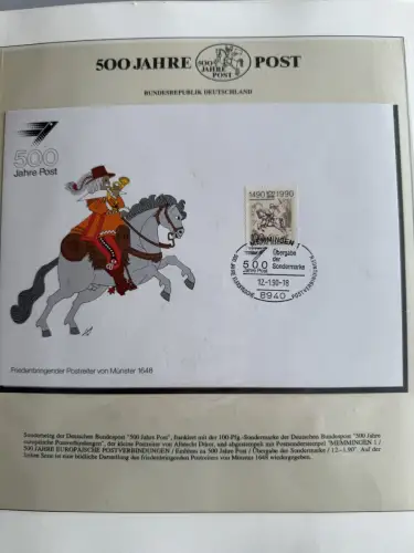 500 Jahre Post - Sieger-Abo-Sammlung im Lindner-Ringbinder