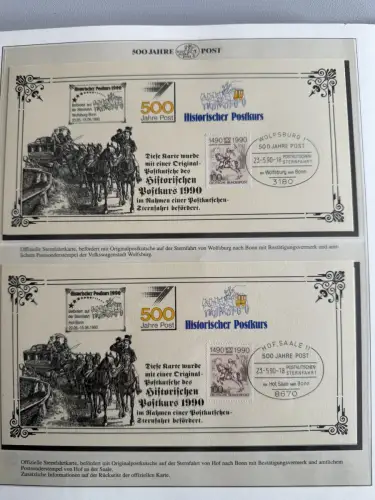 500 Jahre Post - Sieger-Abo-Sammlung im Lindner-Ringbinder