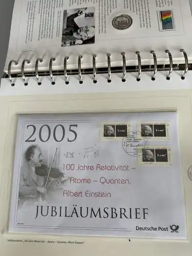 Die Grossen Deutschen - Abo-Sammlung der Post mit Silber-Medaillen im Ringbinder