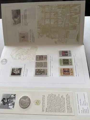 Die Grossen Deutschen - Abo-Sammlung der Post mit Silber-Medaillen im Ringbinder