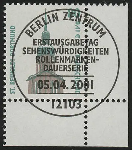 2177 SWK 80 Pf/0,41 Euro Ecke ur ESST Berlin