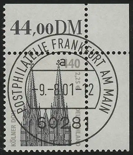 2206 SWK 440 Pf/2,25 Euro Ecke or VS-O FfM