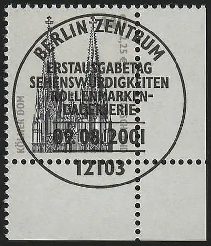 2206 SWK 440 Pf/2,25 Euro Ecke ur ESST Berlin