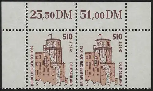 2225 SWK 510 Pf/2,61 Euro Paar OR ** postfrisch