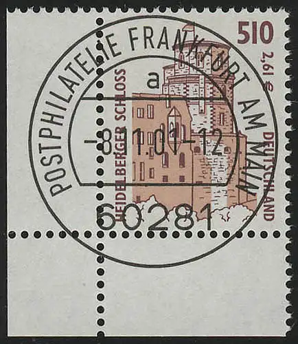 2225 SWK 510 Pf/2,61 Euro Ecke ul VS-O FfM